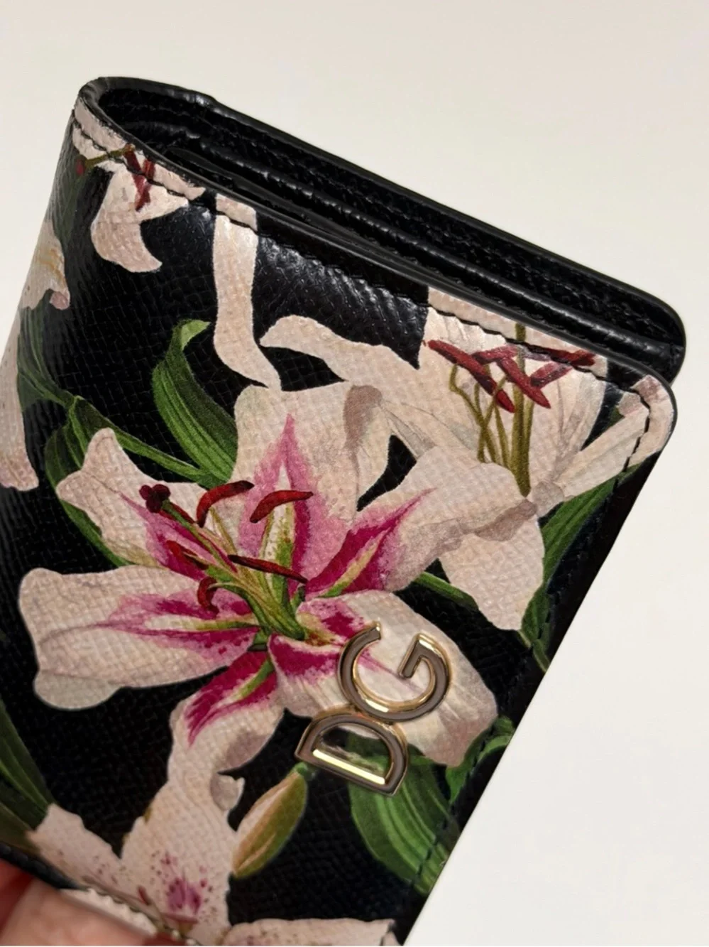 Dolce & Gabbana Floral Print Compact Wallet